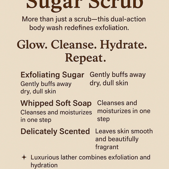 CHI-ARI Beauty Products Luxurious Dual Action Sugar Scrub+Body Wash - Picture 2 of 2